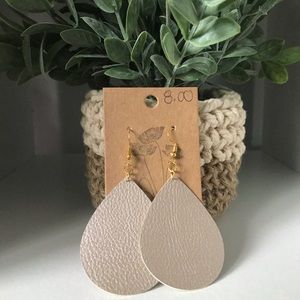 Faux Leather Earrings